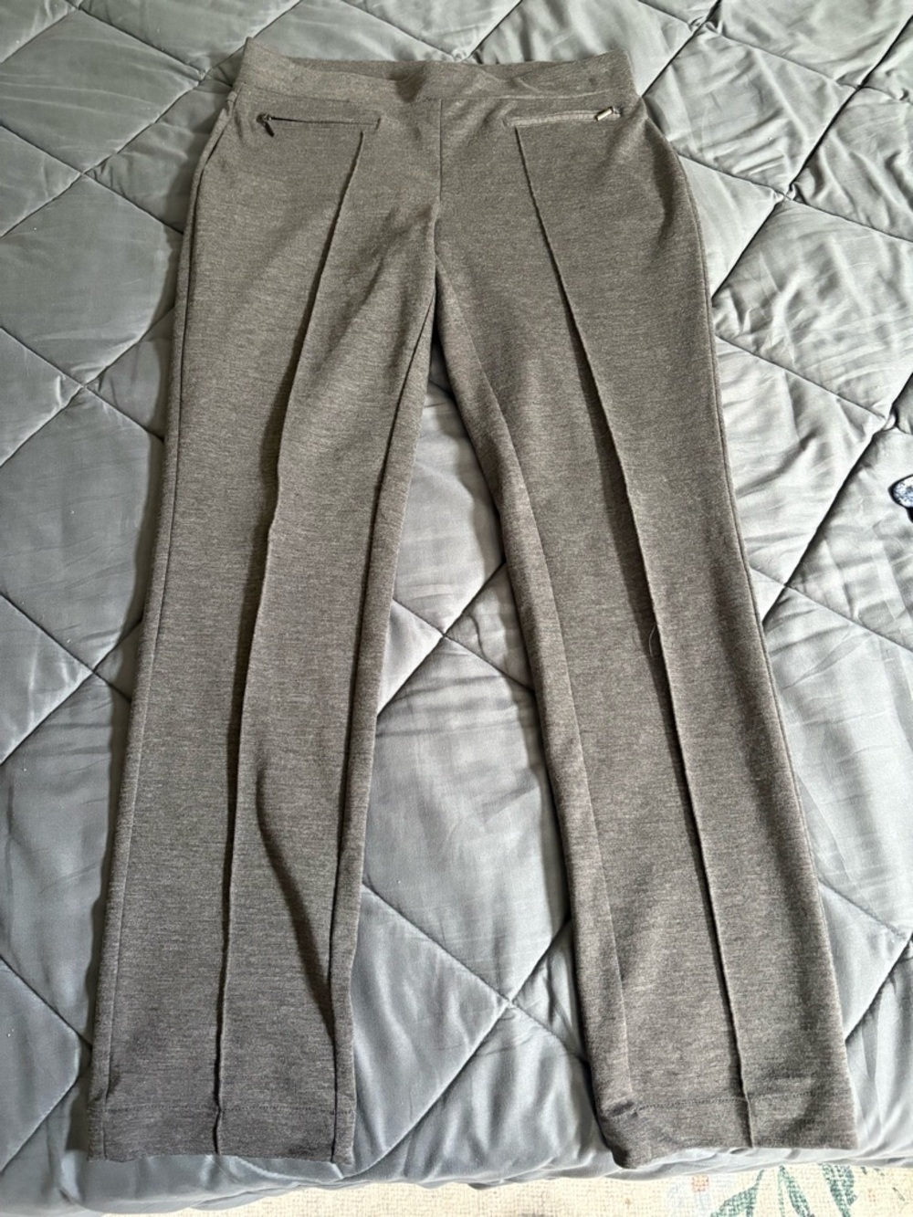 Rafaella Heather Gray Ponte Knit Dress Pants
